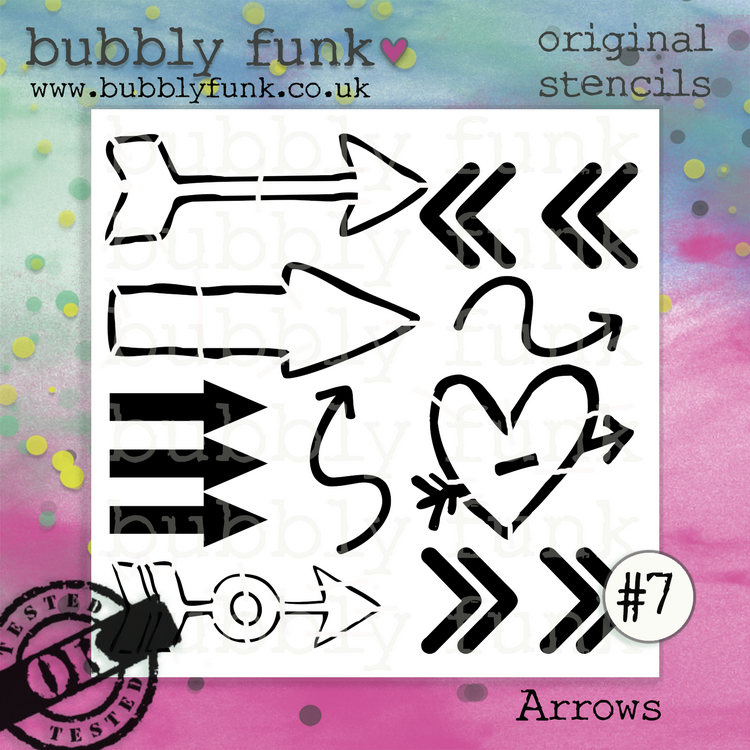 Bubbly Funk - Stencil - #07 Arrows